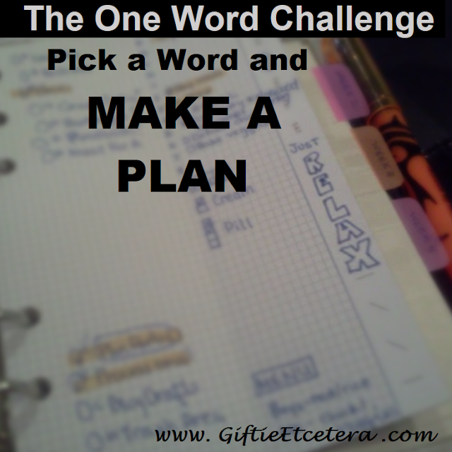 plan, one word, relax, planner pages