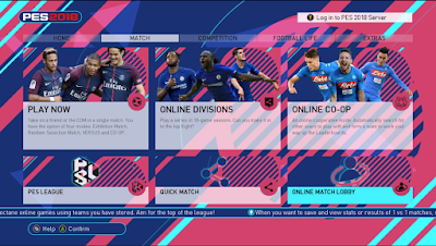 PES 2018 Menu Mod by Hawke