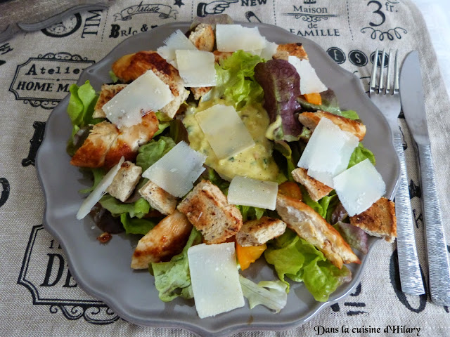 Ma salade Caesar à base de reste