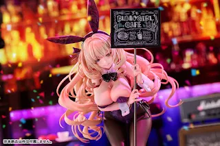 Figura Kanda Erena Bunny Girl de VKEND, escala 1/6 con traje negro