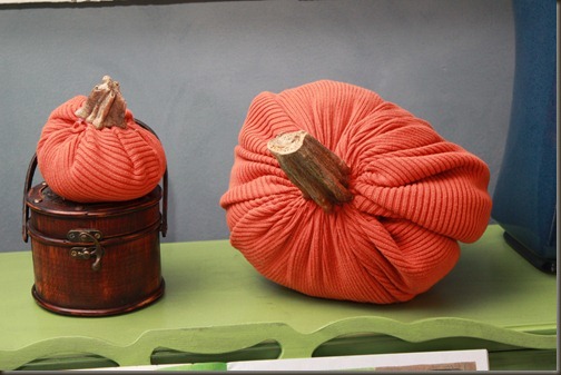 pumpkin made from a sweater