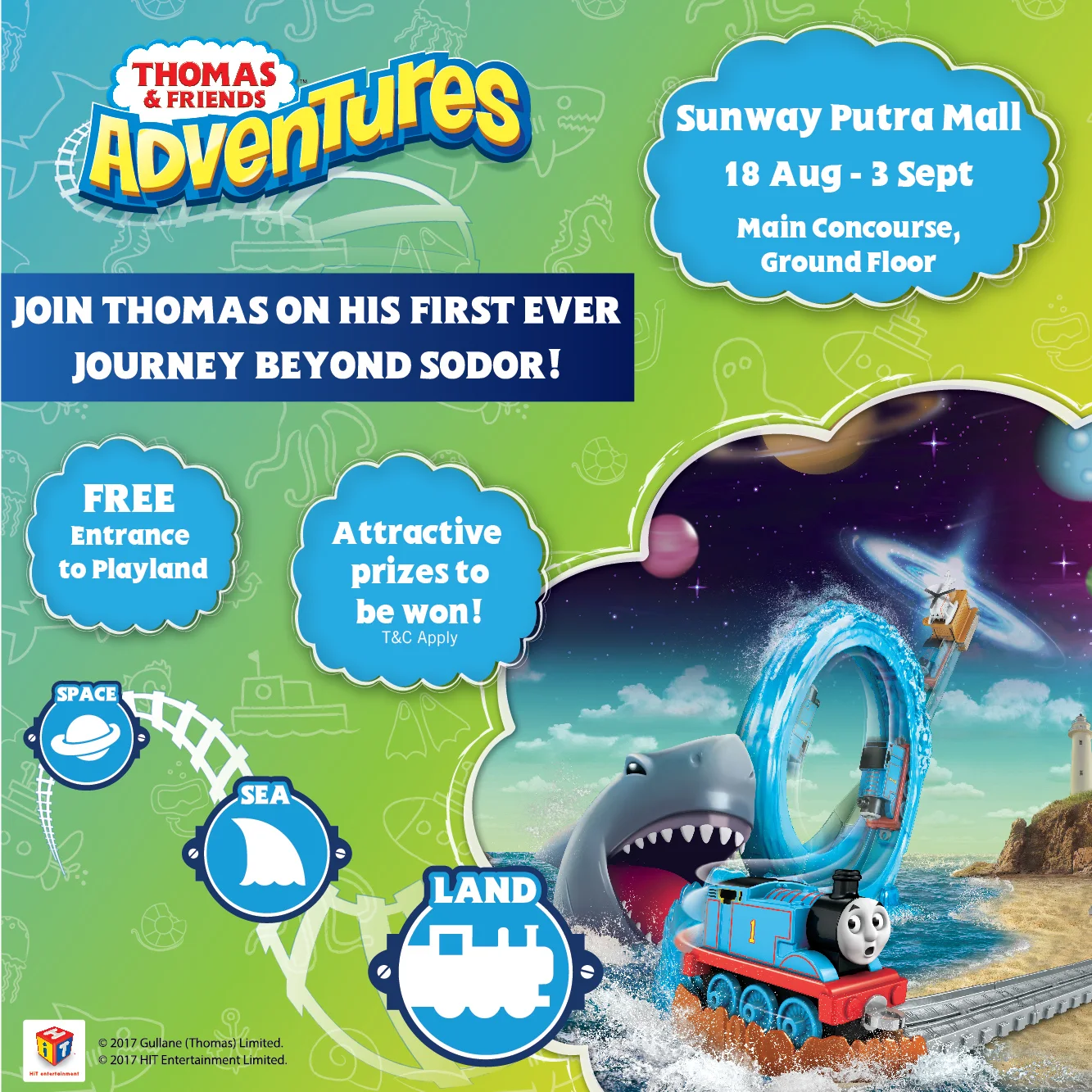 Jom Sertai Thomas & Friends Adventures di Sunway Putra Mall 