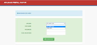 Generate Prefill Rapot