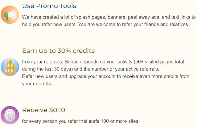promoted easyhits4u to get referrals bonus