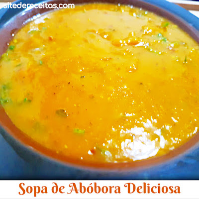 Sopa de abóbora deliciosa