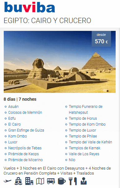 Viaje a Egipto Cairo y crucero con 10 visitas