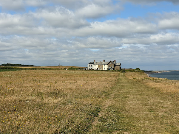 Cottages near the cliff edge