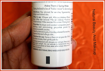 Eau Thermale Avène Thermal Spring Water Review on the weblog Natural Beauty And Makeup