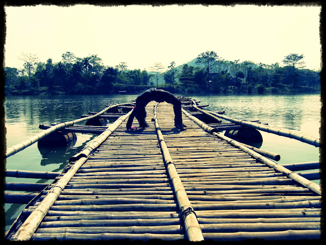 yogaonearth bridge wheel pose vietnam Chakrasana