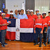 El ministro de Deportes Kelvin Cruz entrega Bandera Nacional selección béisbol U12
