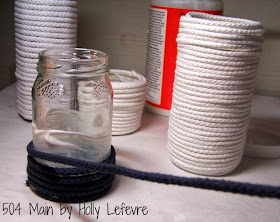 Nautical Knot Vases from 504 Main 