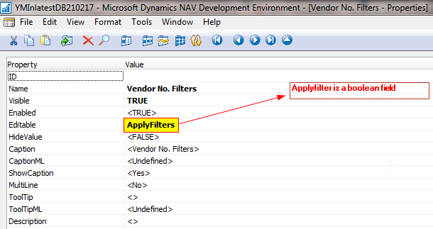 How to make afield editable in MS Dynamcs NAV 2016