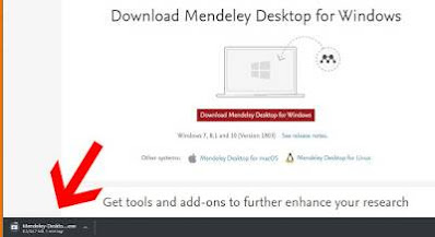 Proses download mendeley di windows, download mendeley via google chrome