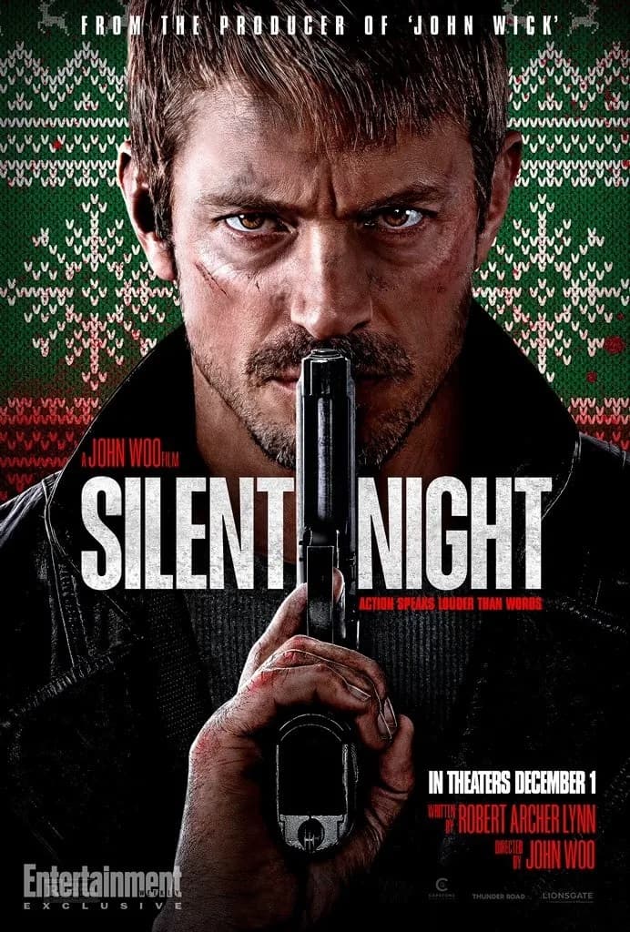 Постер рождественского боевика «Немая ярость» («Тихая ночь»)