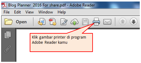 Cara setting printer di adobe reader