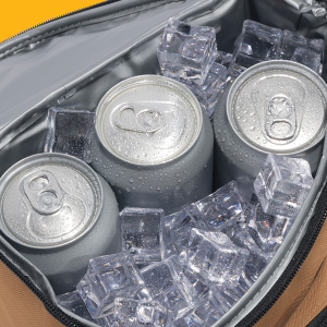 carthartt lunch box with beer cans and ice