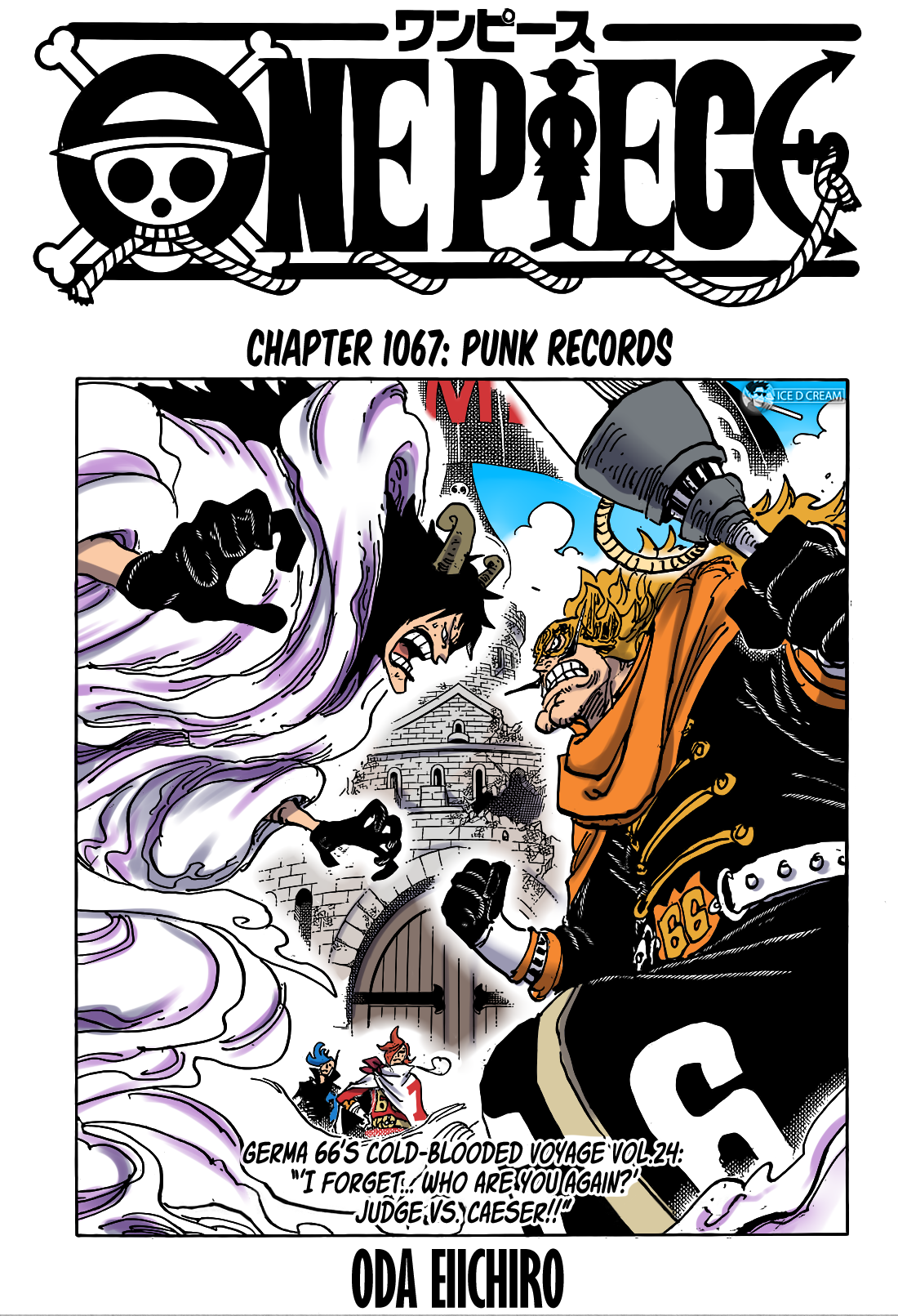 One Piece Chapter 1067 Punk Records Colored Full