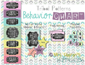https://www.teacherspayteachers.com/Product/Behavior-Color-Chart-Tribal-Patterns-1888145