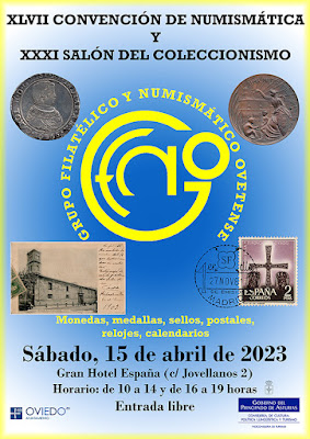 cartel, convención, coleccionismo, numismática, Oviedo