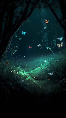 Glowing Butterflies iPhone Wallpaper is a free high resolution image for iPhone smartphone and mobile phone.