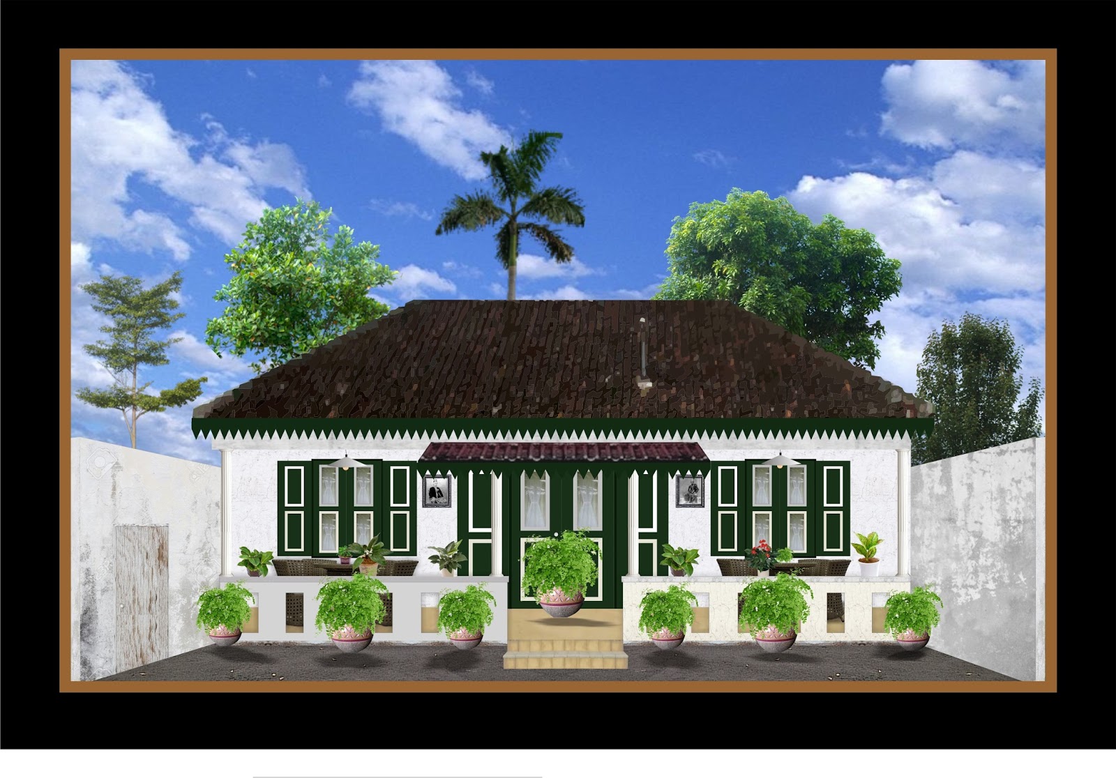 FAMILLA TEMANGGUNG GAMBAR ILUSTRASI RUMAH TEMANGGUNG