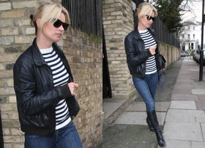 kate moss navy stripe shirt