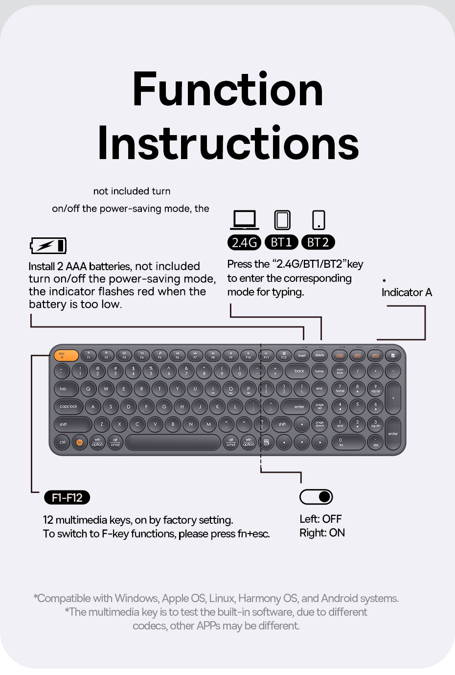 Baseus Wireless Keyboard and Mouse