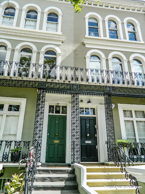 Bairro de Notting Hill em Londres