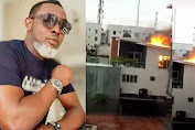 AY Makun reacts as fire destroys his Lagos home