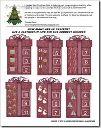 How many in the Present free printable