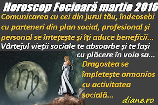 Horoscop Fecioară martie 2016