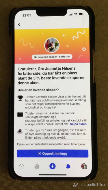 Gro Jeanette har fått betegnelsen lovende skaper igjen!