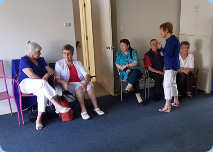 Members getting ready for a great Coffee Day.