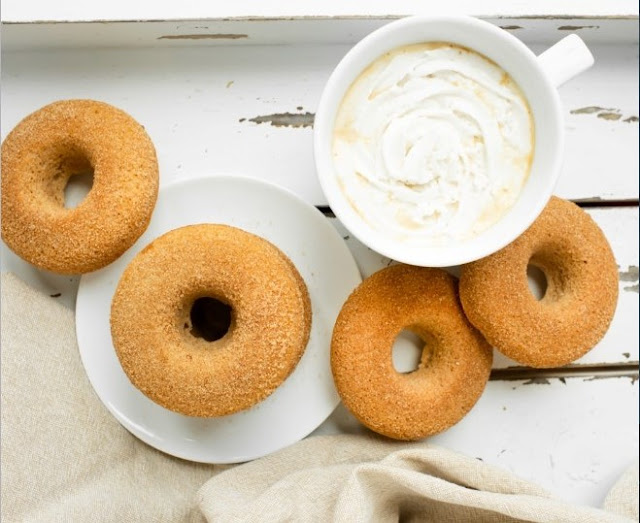 Vegan Sugar Cinnamon Donuts #vegan #breakfast