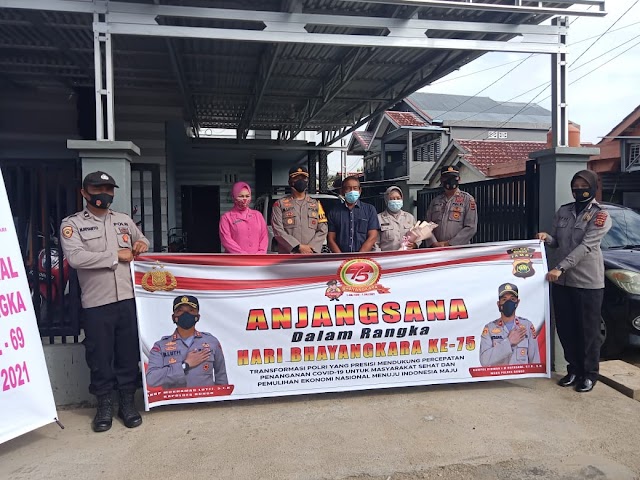 Kunjungan Kapolres Bungo dan Jajaran, Ke Rumah Purnawirawan Polri Untuk Sambutan HUT Bhayangkara Ke-75