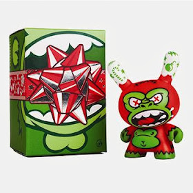 Christmas HolidAPE 3 Inch Dunny Vinyl Figure by MAD and Packaging