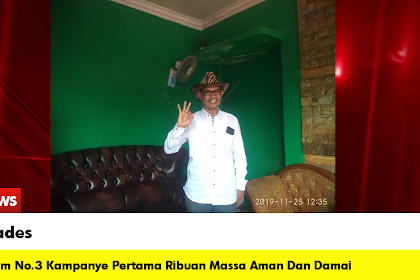 Masa Kampanye Pilkades No.Urut 3 Antusias Perubahan Desa Pondok Jaya Melalui H.Idham Berjalan Aman ,Dan Damai