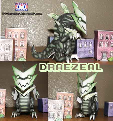 Kaiju Paper Toys Draezeal
