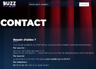 Les infos contact de Buzz No Limit