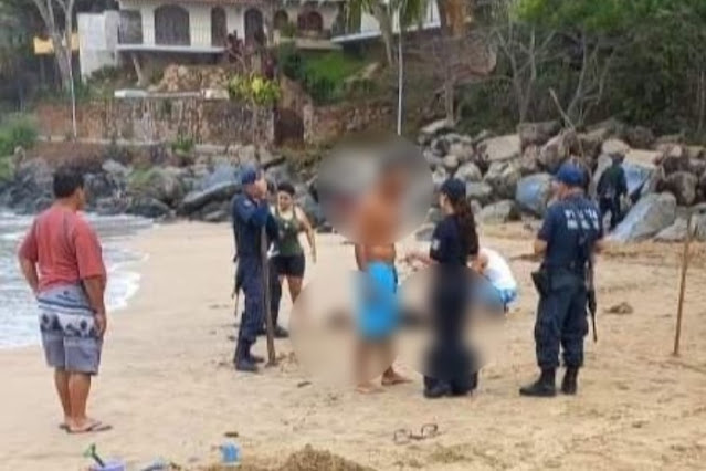 ¡Pesimo día! Padre da la vida por su hijo al salvarlo de morir ahogado en playa de Nayarit