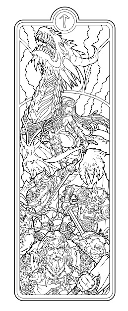Helheim Battlemaid Lines By Deviantashtarethdeviantart On Deviantart Adult  Coloring Pagescolouring 