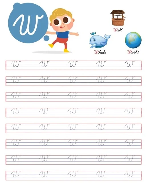 Capital Cursive letters