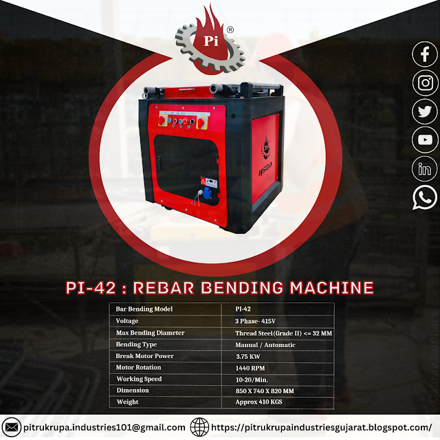 Rebar Bending Machine PI-42 @ GS