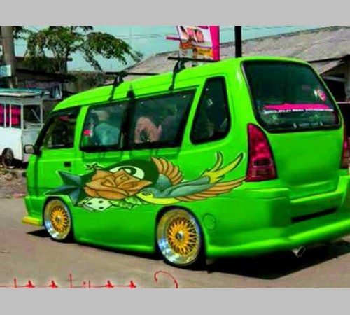  Gambar  Modifikasi  Mobil  Angkot Futura  Carry Bogor Bandung 