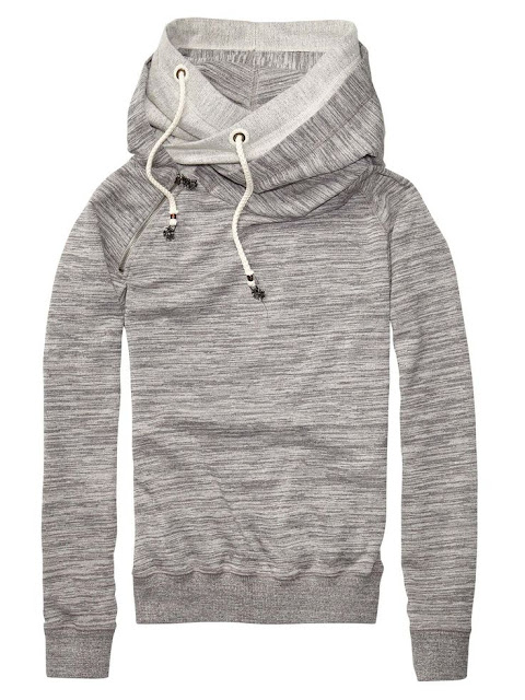 Cute cool grey hood fashion style