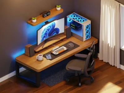 Stylish computer room design picture for gaming - Freelancer and gamer computer room setup design picture for idea - mrlaboratory.info