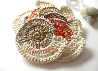 Crochet Coasters Nautilus Shell