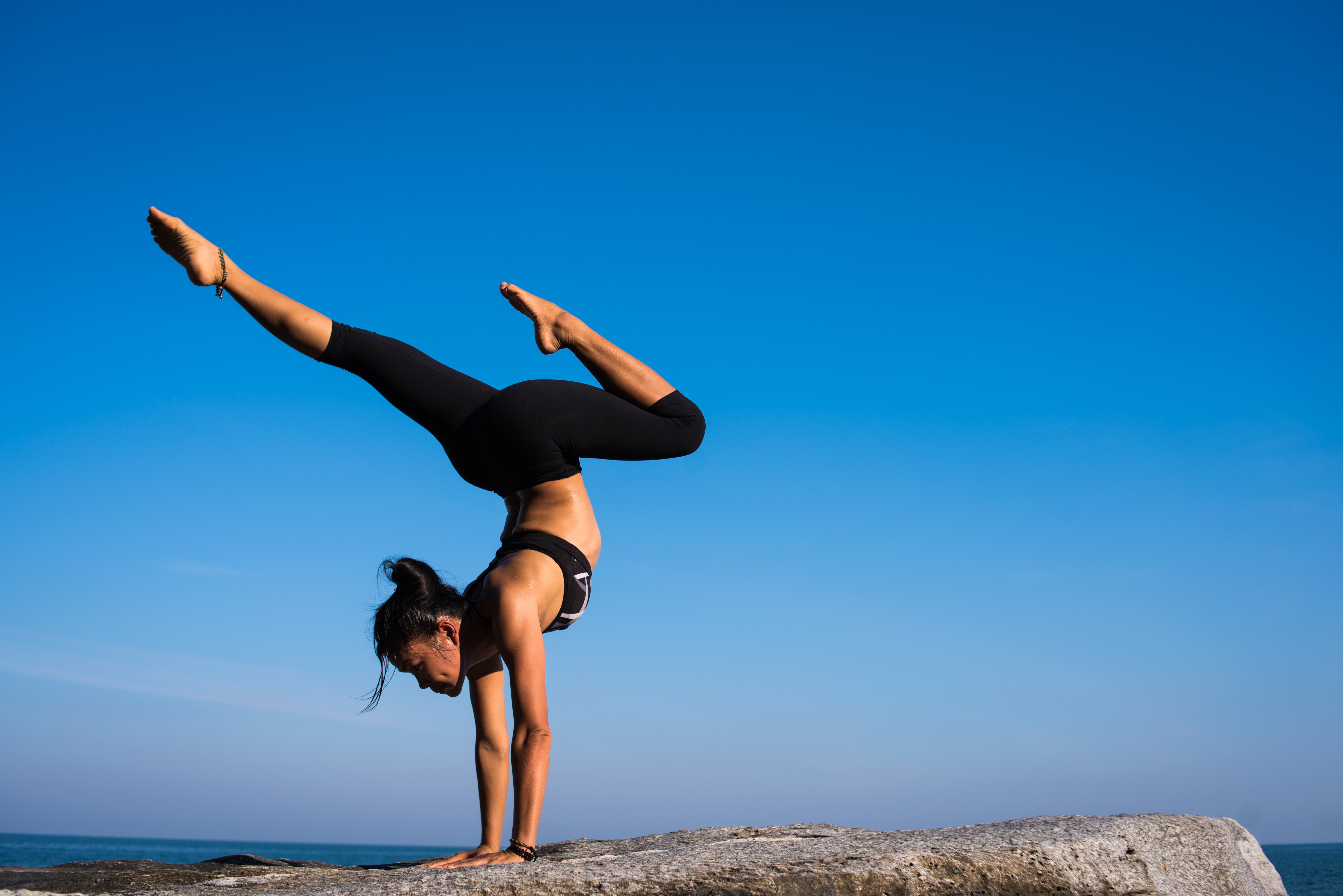 lady doing yoga