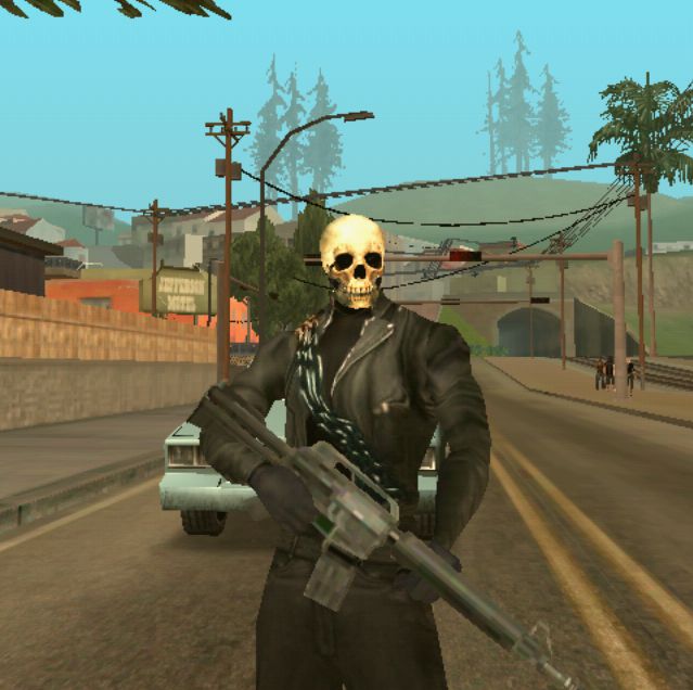 Ghost Rider Skin Mod GTA SA Android download free