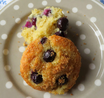 Four Perfect Blueberry Muffins